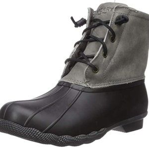 SPERRY Saltwater Rain Boot Black/Grey 8